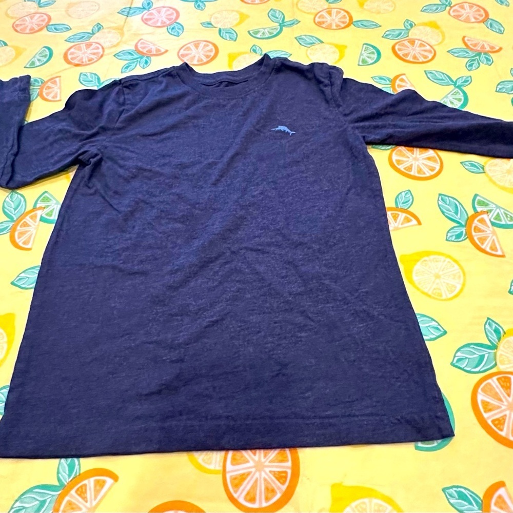 Tommy Bahama Navy Blue Long-Sleeve Boys T-shirt Size: 5/6